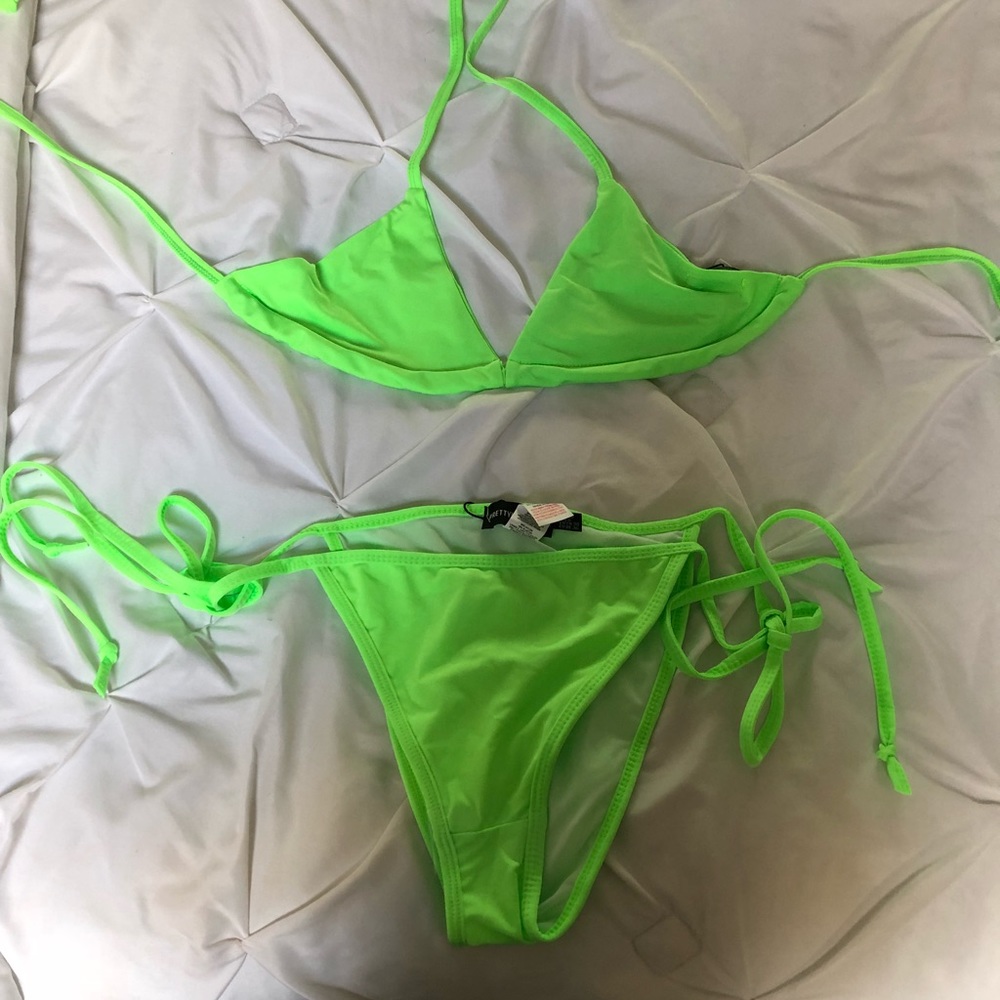 Pretty little things lime green bikini set